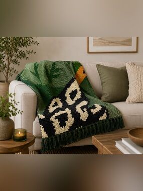FARM Rio NWT Toucan Brazil unreleased Multicolor Cozy Blanket.